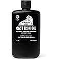 WALRUS OIL - Cast Iron Oil, for Restoring, Seasoning, and Maintaining Cast Iron Cookware. 100% Vegan, 8 oz Bottle
