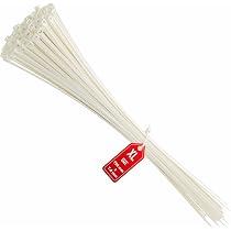 Meccion Fascette Plastica Riutilizzabili 200mm x 4.8mm, 100Pcs Fascette Elettricista Nylon Bianche per Cablaggio con Resistenza Alla Trazione 50kg