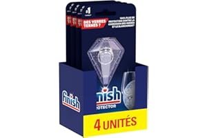 Finish Protector - Protection Des Verres Et De La Vaisselle - Produit Lave Vaisselle - Complement Pastille Lave Vaisselle - Lot de 4
