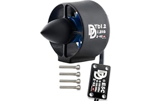 FLYCOLOR Propulsore subacqueo 1.2kg Spinta 12V Motore brushless con ESC bidirezionale completamente impermeabile per ROV, barca RC, veicolo subacqueo, immersioni, fotografia dei fondali marini(CCW)