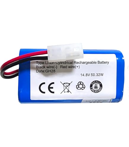 Batteria Agli Ioni Di Litio MXJFYY 14,4V 3400mAh Per Robot Aspirapolvere Xiaomi Mijia G1, Mi Robot E12, Phicomm X3, Panasonic MC-WRC53, Puppy R30 E Flyco