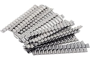 SBS Lot de 100 agrafes pour chapes/wellenverbinder, longueur : 70 mm, largeur : 6 mm, Silver, gießharz epoxi estrichverbinder