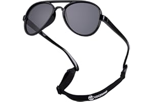 COCOSAND Polarized Baby Sunglasses with Strap Pilot for Toddler Boys Girls Age 0-2 2-6 Years Old