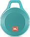 Produktbild JBL Clip+ Bluetooth Wireless Lautsprecher (Leicht, Aufladbar, für Unterwegs Wasserabweisend, Integriertem Karabinerhaken, Kompatibel mit Apple iOS/Android Smartphones/Tablets/MP3 Geräten) türkis
