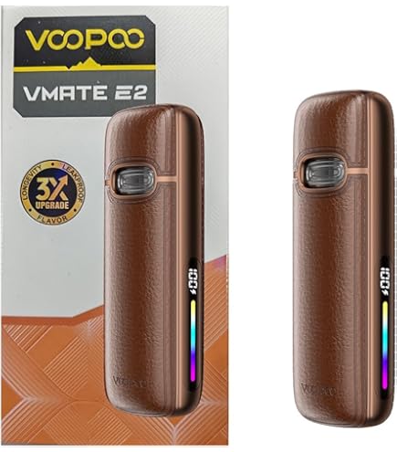 Voopoo VMATE E, Pod System, 1200 mAh, 3 ml, couleur classic brown, sans  nicotine : Amazon.fr: High-Tech