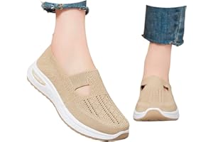 BASTWAHL Chaussures sans Lacets Femme - Orthopédique Pas Cher Baskets sans Laçage Chaussures De Marche À Plateforme Orthopédique Légères Et Confortables Amortissement Accru Et Soulagement des Pieds 20258