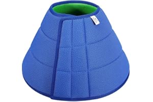 GANQUER Dog Cone Collar After Surgery, Soft Pet Protective Neck Cone for Small Medium Large Dogs Cats, Breathable Anti-Bite/Lick Dog Recovery Collar Adjustable Puppy Quick Healing Elizabeth Collar(size:M)