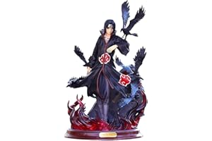 Anime Naruto Akatsuki Uchiha Itachi Figurine Pop en PVC Collection Modèle Corbeau Combiné Jouet Décoration Ornements Figurines Cadeaux pour Enfants Ados Et Anime Fans 27CM