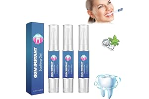 ASHOPFUN DentiZen Gum Therapy Gel de thérapie des gencives, gel de traitement instantané des gencives, stylo essence de nettoyage pour blanchiment des dents, détachant les dents, produits de blanchiment