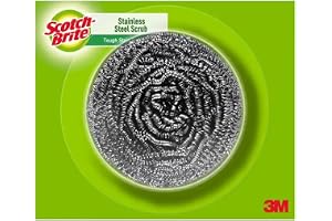 Scotch Brite Chakra Stainless Steel Scrub for Tough Cleaning | Rust-Free, Long-Lasting Utensil Scrubber