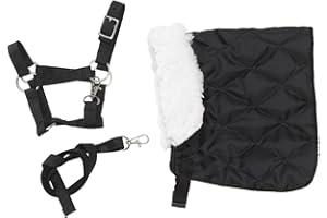 Panduro Hobby Horse Accessories - Manta y cabestro (40 x 20 cm), color negro