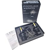 2 Pieces H4 Socket Led Xenon Headlight Bulb 6000K White 8000Lm