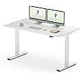 FLEXISPOT Home Office, Metal, White Frame+White Top, 14080cm