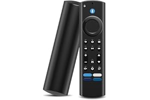 Binamao Zapasowy pilot głosowy (4. generacji) pilot zastępczy z funkcją głosu, pasuje do telewizorów AMZ-Fire-TV S-tick/Cube/Lite/2 Gen/3 Gen/4K/4K MAX, do telewizorów Insignia/Pioneer Smart TV