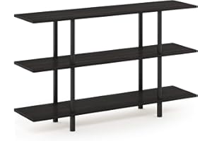 Furinno Estante De Exhibición Negro (Express/Negro) 3 estantes