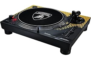 Technics SL-1200M7PBY Lamborghini Edition Direct Drive Turntable System, Coreless Motor, 3-Speed Vinyl Player, Stylus Illuminator, Yellow