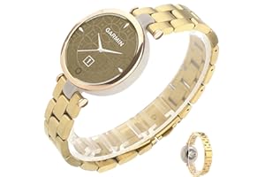 Miimall Kompatybilny z paskiem Garmin Lily, metalowy klasyczny pasek do zegarka ze stali nierdzewnej dla kobiet, wodoodporny i odporny na zużycie, regulowany, zamienny, wąski, akcesoria do smartwatcha