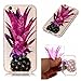 Produktbild iPhone 6 6S hülle,iPhone 6 6G 6S Silikon Case,Fanryn Bunte Muster Weich Soft Transparente Kratzen weiche TPU Handy Hülle Durchsichtig Transparent Etui Cover Case Protective Shell Soft Schutzhülle Telefon Kasten für Apple iPhone 6/6S(4.7 Zoll) – Lila Blattglas