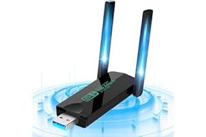 GARMEE WiFi Dongle 1300Mbps,3.0 USB WiFi Adapter,5dBi Dual Band Wireless WiFi Adapter,2.4GHz/5GHz Wireless Stick for PC/Desktop/Tablet/Laptop,Wireless USB Adapter,Support Windows 11/10/8/7/Vista/XP,Mac OS