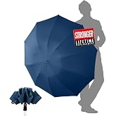 Chakipee Windproof Folding Umbrella Men - Automatic Portable Compact Travel Umbrella, Windproof Inverted Umbrella, 210T Fabri