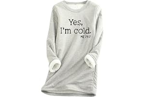 Mrat Ladies Winter Warm Sweatshirt Thick Fleece Velvet Underwear Pullover Tops Round Neck Sherpa Fleece Lined Long Sleeve Jumper Soft Touch Solid Color Sweatshirts