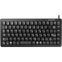 Tastiera Meccanica CHERRY G84-4100 Compatta, Layout Tedesco QWERTZ, Interruttori ML, Grigio Chiaro - Con Cavo USB/PS/2