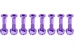 PATIKIL Kit de Quincaillerie pour Skateboard Pièces Vis de Montage en Acier au Carbone de Qualité Boulons Écrous Set pour Skateboard Cruiser,