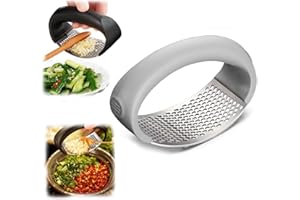 HOIDOKLY Spremiaglio 2024 nuovo spremiaglio Rocker Crusher Masher, tritacaglio manuale portatile ad alte prestazioni, tritacaglio per elettrodomestici da cucina (grigio)