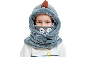 Lazz1on Kinder Sturmhaube Thermische Mädchen Jungen Winddichte Wintermütze Warm Fleece für Outdoor Snowboard Skifahren