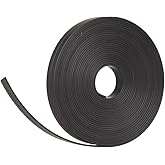 Nastro magnetico di colore nero, lungo 5 metri e largo 10 mm, per lavagne magnetiche, Frigoriferi e whiteboard