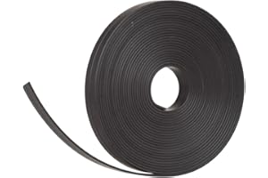 2DOBOARD Bande magnétique, Noire, 5 m de Longueur, 10 mm de Largeur, pour Panneaux magnétiques, réfrigérateurs, Tableaux de Planification et Tableaux Blancs.