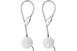 QYH Reading Lights for Books in Bed, Wall Mounted Light Minimalist LED Bedside Reading Lamp (2 Pack, 3000K Warm White)