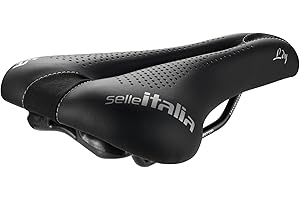 Selle Italia Lady Gel TM Flow - Selle de Route pour Femme, Cadre en Manganèse Ø7, Selle Gran Turismo Fibra-Tek, Gel Confort, Absorbeur de Chocs