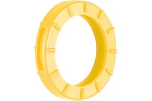 ‎VAN DEN HEUVEL van den Heuvel - Schlüsselkennringe (10 Stk.) für runde Schlüsselköpfe mit Standardgröße, Schlüsselring mit Tastzeichen, Gelb