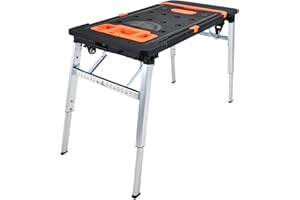 GARDTECH Vertak 7-in-1 Banco da lavoro pieghevole Ambiente di lavoro domestico e fai-da-te Tavolo da lavoro 150-250 kg Capacità di carico Ampia superficie di lavoro Dimensioni e angoli stampati Specifiche
