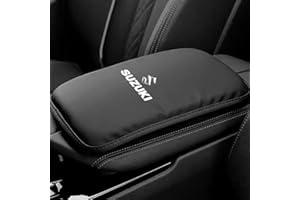 CAULO Cuscinetti per braccioli per Auto, per Suzuki Jimny SX4 S-Cross S-Cross Swift Vitara Ignis Copri braccioli per Auto Impermeabili Accessori Decorativi,Black