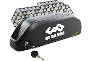 DICHOU 48V/52V Ebike Battery for 100-1500W Motor 13Ah/15Ah/17Ah BKE3000mAH/Panasonic3400mAH Cell Lithium Ion Battery Pack with Charger