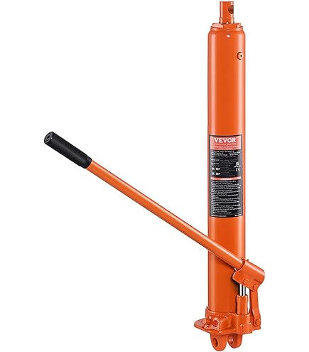 Cilindro Idraulico Per Gruetta Da Officina 8 Tonnellate | Pompa Doppia | Altezza 66-106 Cm | Corsa 40 Cm