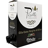 PERILLI Famiglia Olearia | Olio NOVELLO 2023-2024 Extravergine di Oliva | Bag in Box 3Lt | Cultivar Coratina | Protegge dall’