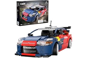 DQB DEQUBE Każdy Bricks - CITROËN C4 WRC (Sebastian LOEB) - Zestaw konstrukcyjny - z R/C i sterowaniem aplikacją - Oficjalny produkt Citroen - 329 części - + 6 lat - Skala 1:18 (DEQUBE 927DE51078)