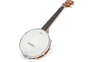 KMISE Banjo Ukulele 4 String Banjos lele Ukelele Uke Concert 23 Inch Size (Type 4)