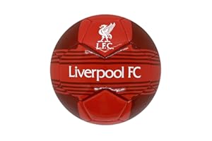 LIVERPOOL F.C. Liverpool FC Officiel - Ballon de Foot avec Blason - Taille 4 - Rouge