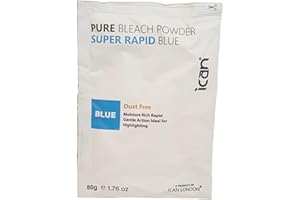 ican london dust free rapid blue hair bleach powder 80 g