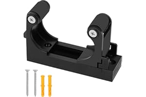 Belle Vous Bike Wall Mount Storage Clip - Adjustable Bicycle Parking Clip for Wall with Mounting Screws for Indoor/Outdoor - Store Hybrid, Road & Mountain Bikes - Horizontal/Vertical Mounting