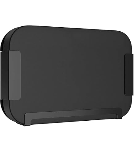 Staffa A Parete Alfheim Per Sky Q Mini Box – Supporto In Acciaio Inossidabile Nero, Montaggio Salvaspazio Con Fissaggi Inclusi
