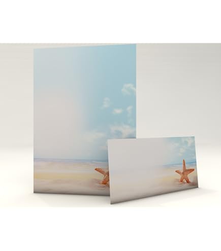 Briefumschläge Sommerblumen Bedruckt – 10er-Set DIN Lang, Postgeprüft – Für Grußkarten, Einladungen & Persönliche Post
