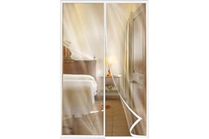 DIKER Zasłona termiczna, na drzwi, 80 x 200 cm, ochrona przed zimnem, izolacja panelowa, ochronna, na drzwi balkonowe, termiczna, wodoszczelna, wiatroszczelna, biała