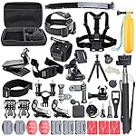 Nouvelle version Accessoires pour Gopro, ccbetter Action caméras Hero 4 Hero 5 Session Hero 1 2 3 3+ SJ4000 5000  DBPOWER VicTsing APEMAN WiMiUS Rollei QUMOX (Noir)