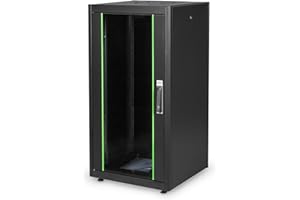 DIGITUS Armoire réseau – Rack 19 Pouces – 22U – 60 x 60 cm – capacité de Charge 600 kg – Profondeur utile 55 cm – série Dynamic Basic – Noir