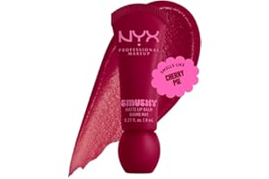 NYX Professional Makeup - Baume à Lèvres Teinté Mat Effet Floutant - Formule Enrichie en Poudre de Riz Mochi et Céramides Nourrissants - Teintes Parfumées - Smushy Lip Balm - Teinte : Squeeze N Sizzle